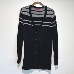 Merona Striped Boyfriend Cardigan Size Medium
